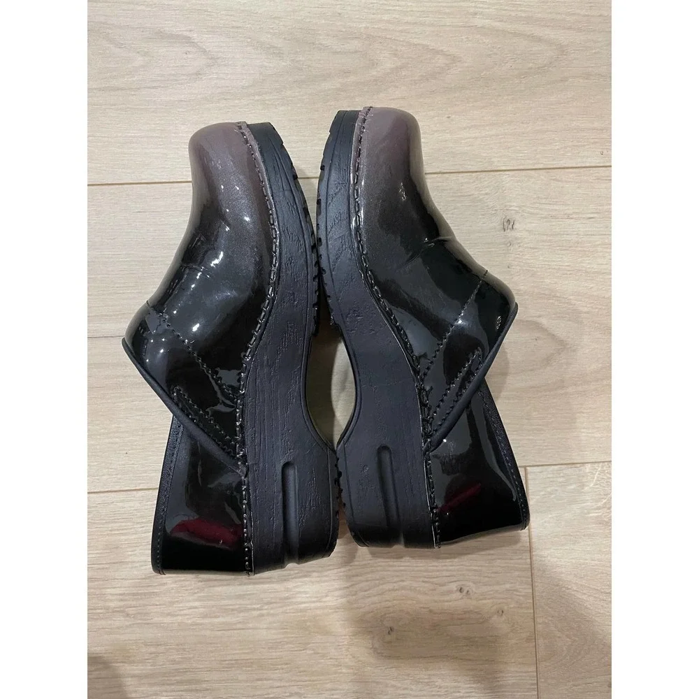 Sanita Milan Patent Leather Professional Clogs Women's shoes Size 5.5_2